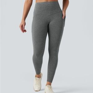 Halara Ultrasculpt Heathered High Waisted Tummy Control Quick Dry Leggings